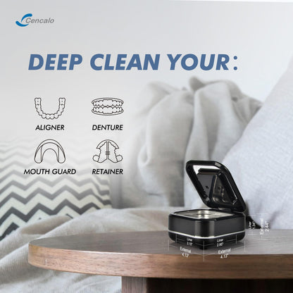 FSA/HSA Eligible 2-in-1 Ultrasonic & UV Dental Cleaner - 42kHz, 180ml Pod