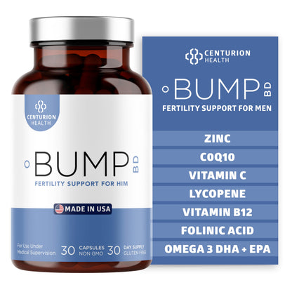 Centurion Labs Bump BD – Natural Male Fertility Support, 30 Capsules