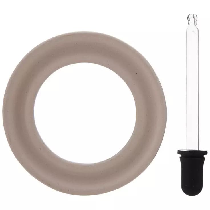 Ceramic Light Bulb Fragrance Ring with Dropper – 4.5-inch Diffuser