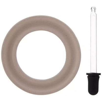 Ceramic Light Bulb Fragrance Ring with Dropper – 4.5-inch Diffuser