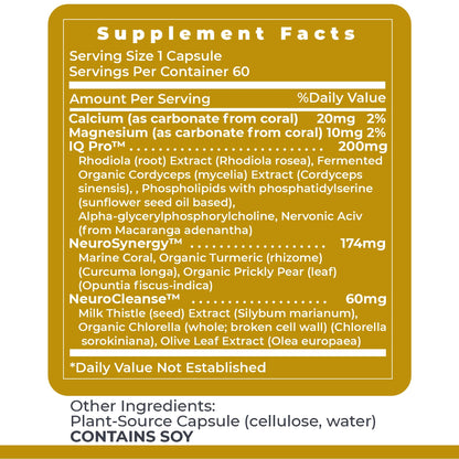 Premier Research Labs CereVen - Herbal Brain Support with Rhodiola Rosea (60 Veg Capsules)