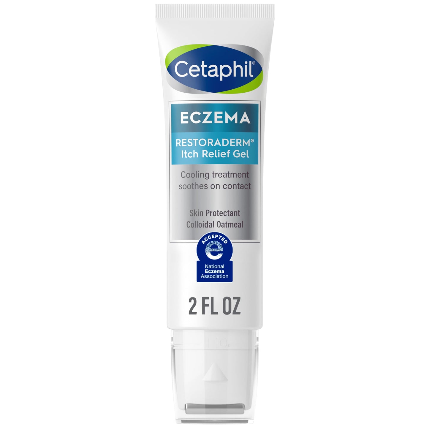 Cetaphil Eczema Restoraderm Itch Relief Gel — 0.5% Colloidal Oatmeal, Steroid-Free, 2 fl oz