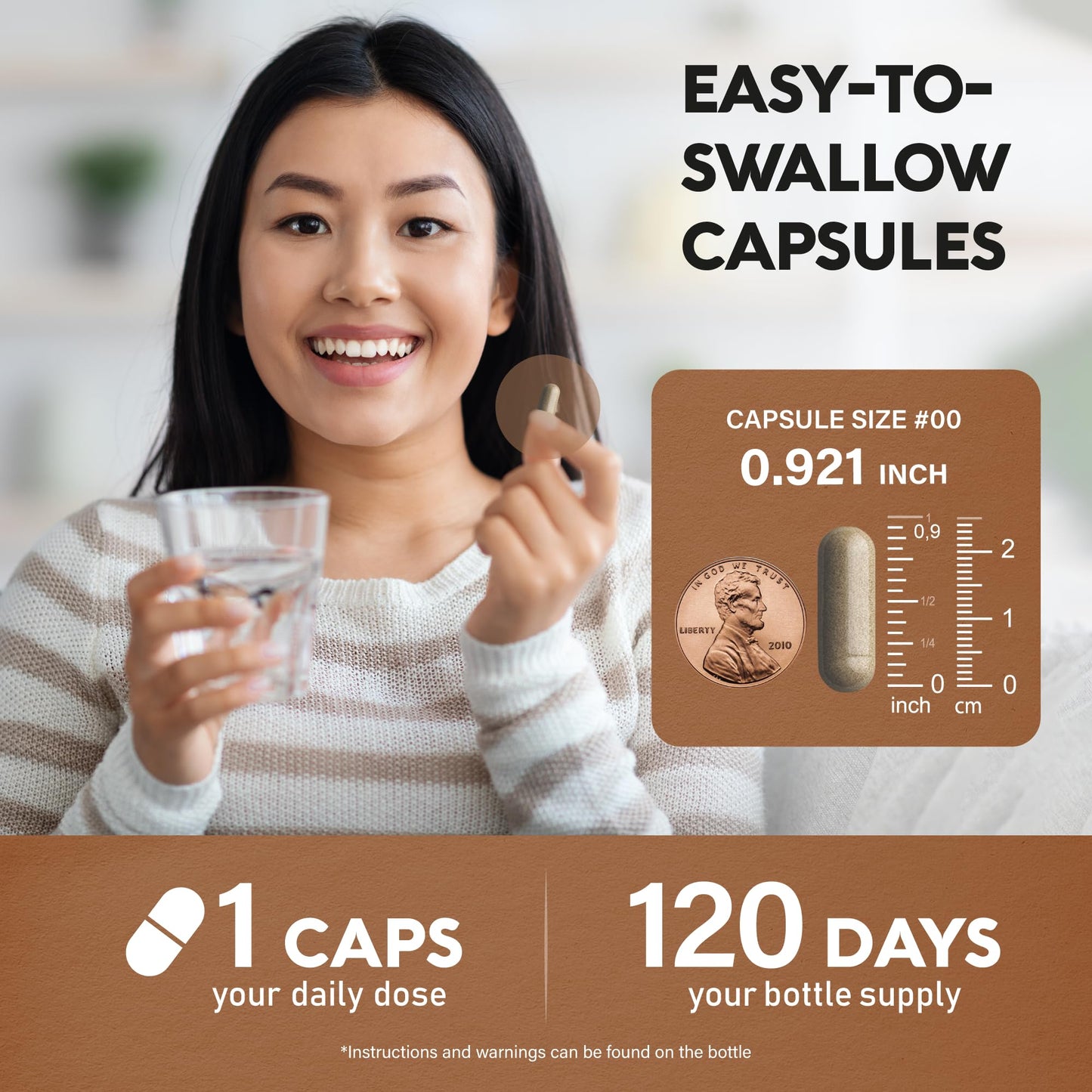 Ceylon Cinnamon Capsules - Extra Strength - 120 Caps - USA Made