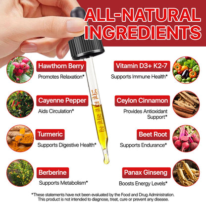 Cayenne Pepper Drops Liquid 2-Pack with Turmeric Curcumin & Ginseng (4 oz)