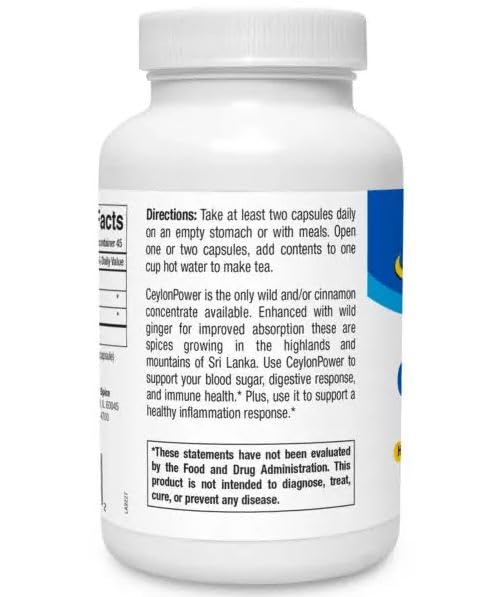 CeylonPower 90 Capsules - North American Herb & Spice