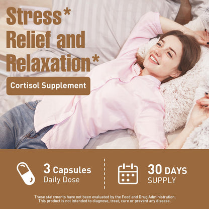 Ashwagandha & Lions Mane Capsules for Brain, Memory & Focus | 90 Capsules