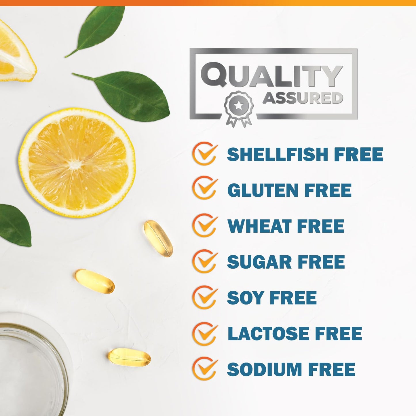 Omega 3 Fish Oil 2400 mg – Triple Strength EPA & DHA | Burpless Lemon, 180 Softgels