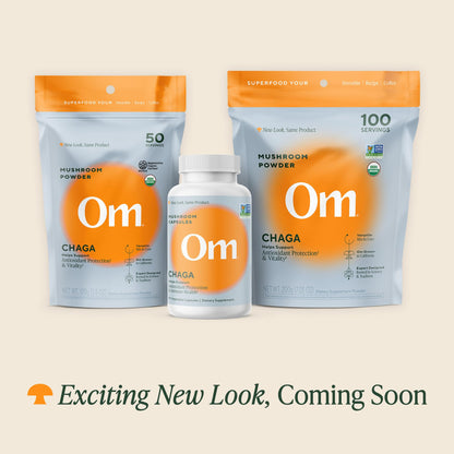 Om Mushroom Superfood Chaga Capsules | Immune Support, 90 Count