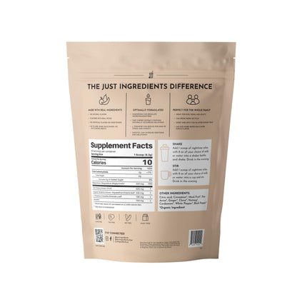 JUST INGREDIENTS Chai Nighttime Relax Drink Mix – 30 Servings | No Sugar Added | Magnesium, L-Theanine, Chamomile & Tart Cherry