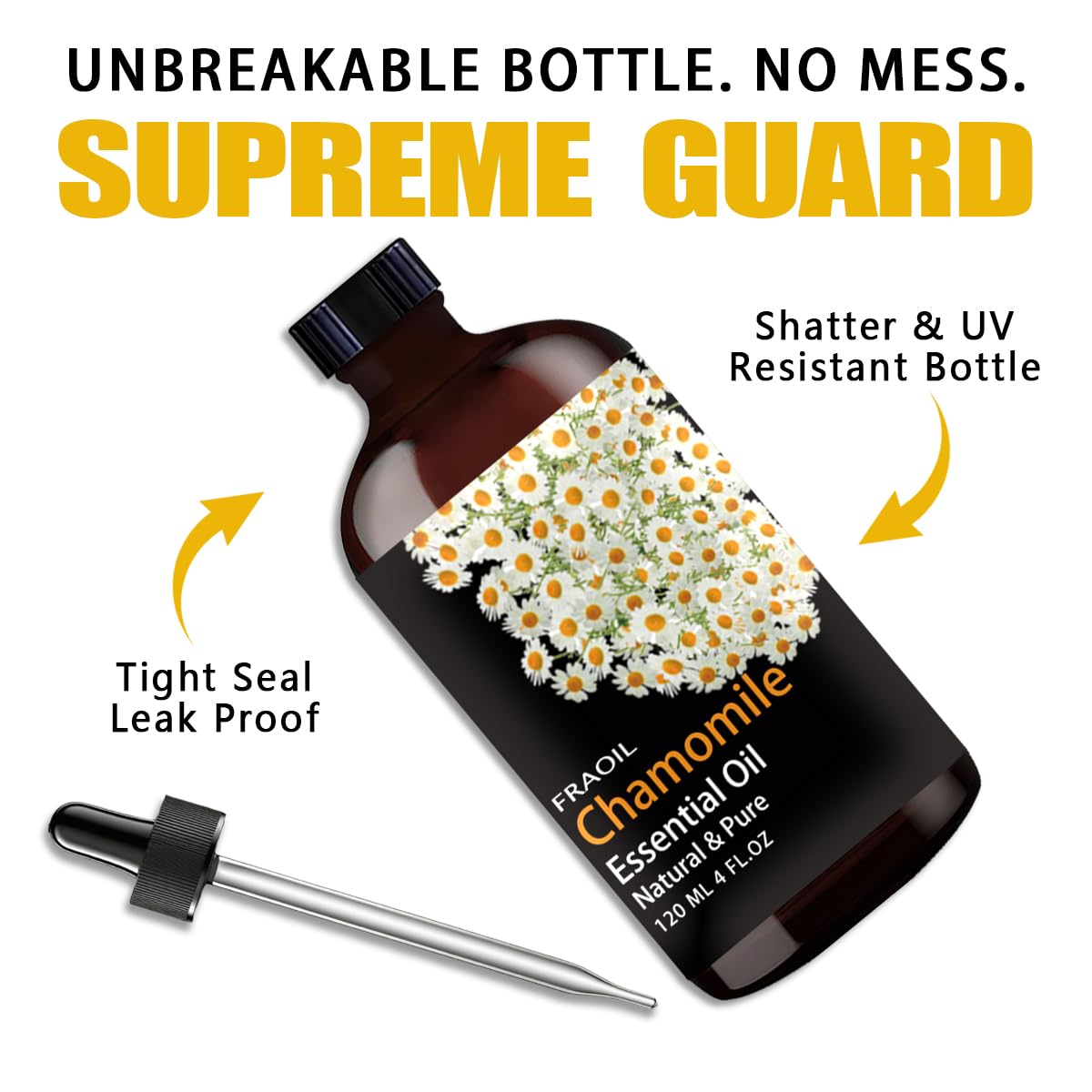 Chamomile Essential Oil 4 oz (120 ml) – Diffuser & DIY | FRAOIL