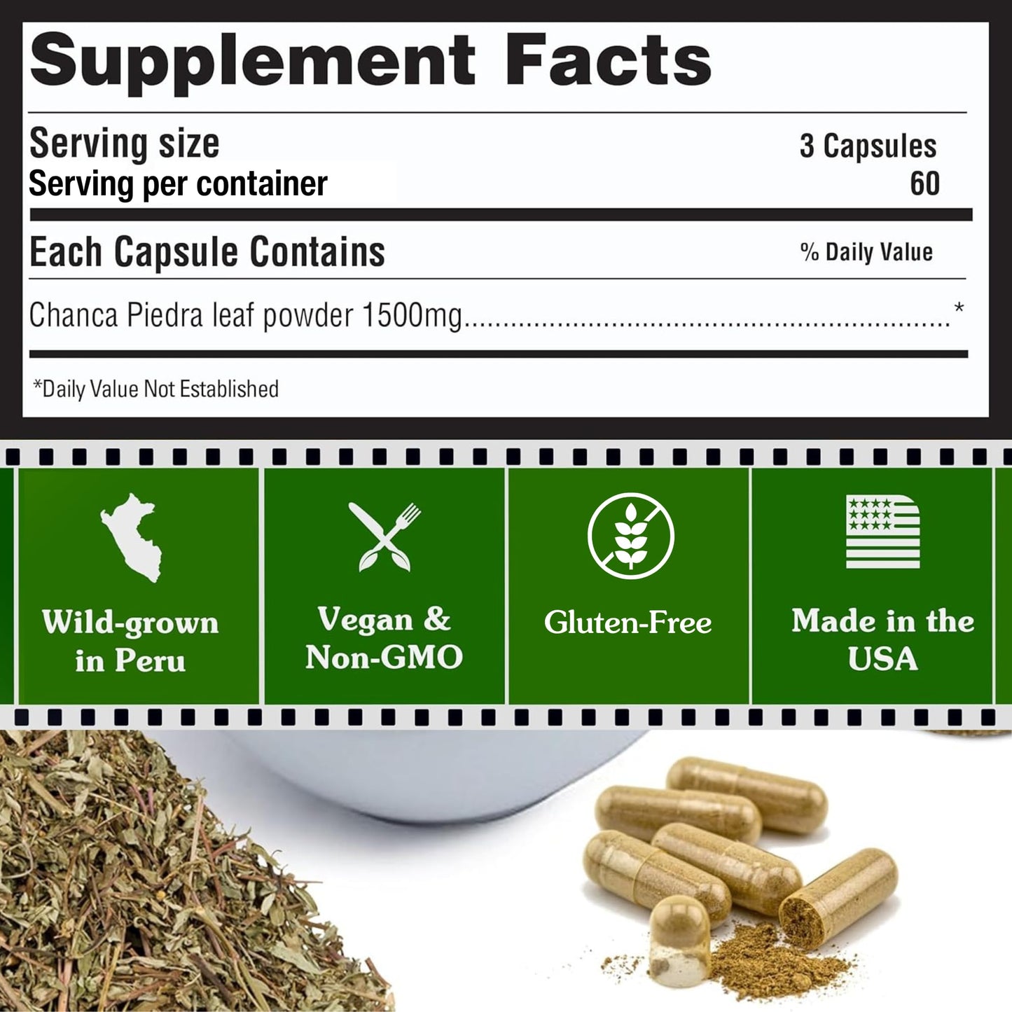 Chanca Piedra 360 Capsules – Stone Breaker, Kidney Detox & Gallbladder Support