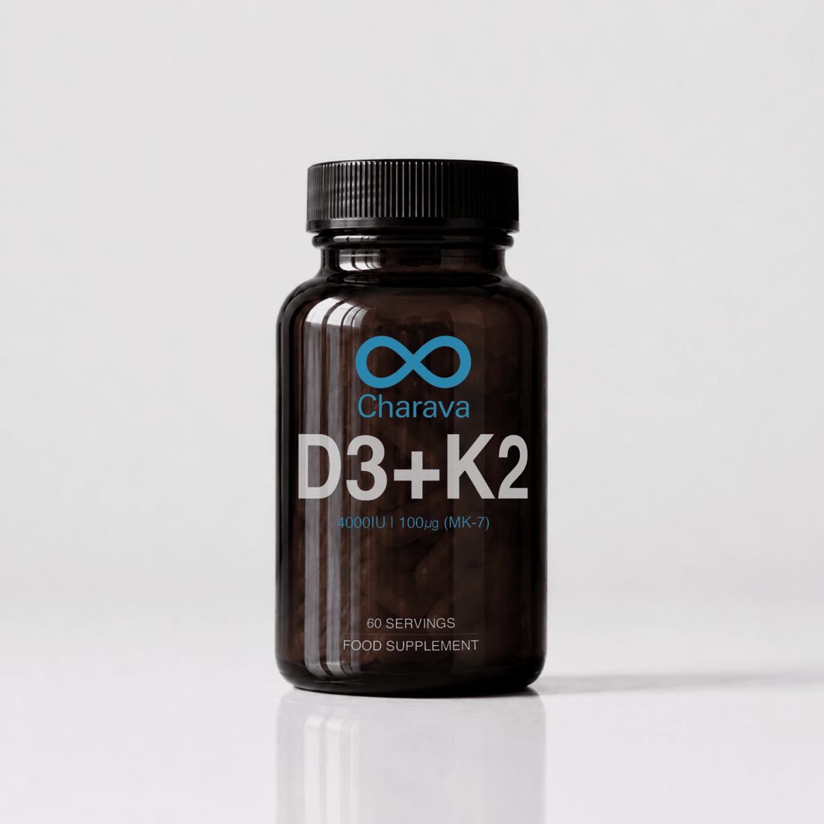 Charava Vitamin D3 (4000IU) + K2 (MK-7)