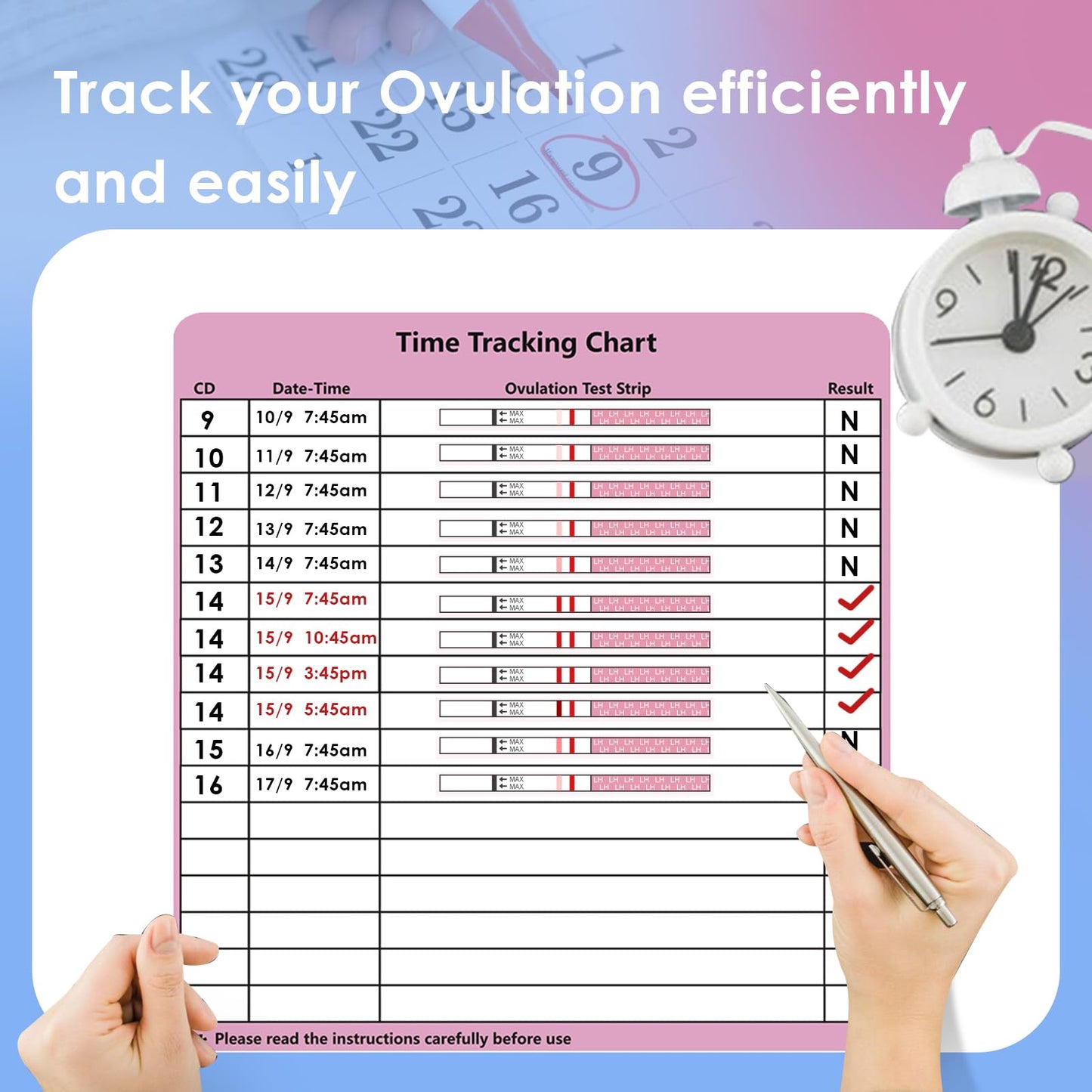 CheckYo Ovulation & Pregnancy Test Strips Combo — 40 LH + 10 HCG, 50 Collection Cups
