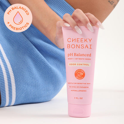 Cheeky Bonsai pH Balanced Feminine Wash for Women – Odor Control & Gentle on Sensitive Skin, 7 oz