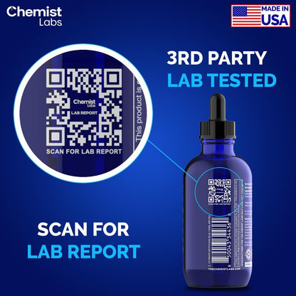 Chemist Labs 1% Methylene Blue Drops – Pharmaceutical Grade, USP, 4oz, USA