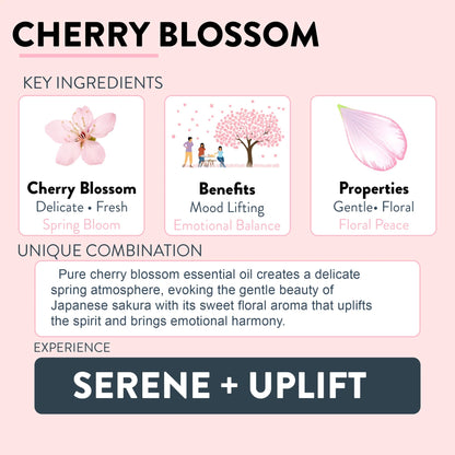 Cherry Blossom Candle | Romance & Spring, 8oz Soy Wood Wick