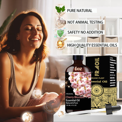 Cherry Blossom Essential Oil - 4 oz (120 ml) for Diffuser & DIY | FRAOIL