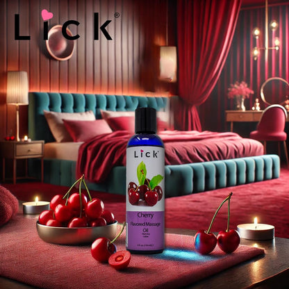 Cherry Flavored Massage Oil for Therapy – Aromatherapy & Vitamin E (4 oz)