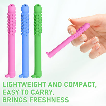 Chewable Essential Oil Breath Stick (3Pcs) – Chewable Breather Sticks for Focus & Stress Relief