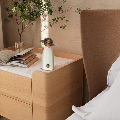 CHEZARTEMIS Scarecrow Glass Essential Oil Diffuser – Waterless, Rechargeable & Quiet
