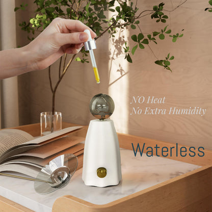 CHEZARTEMIS Scarecrow Glass Essential Oil Diffuser – Waterless, Rechargeable & Quiet