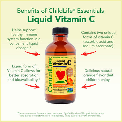 CHILDLIFE ESSENTIALS Immune Support 3-Pack - Vitamin C, First Defense & Echinacea for Kids