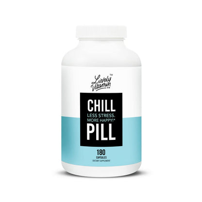 Chill Pill - Calm Mood, Relax & Restful Sleep | LIVELY VITAMIN CO. - 180 Vegan Capsules