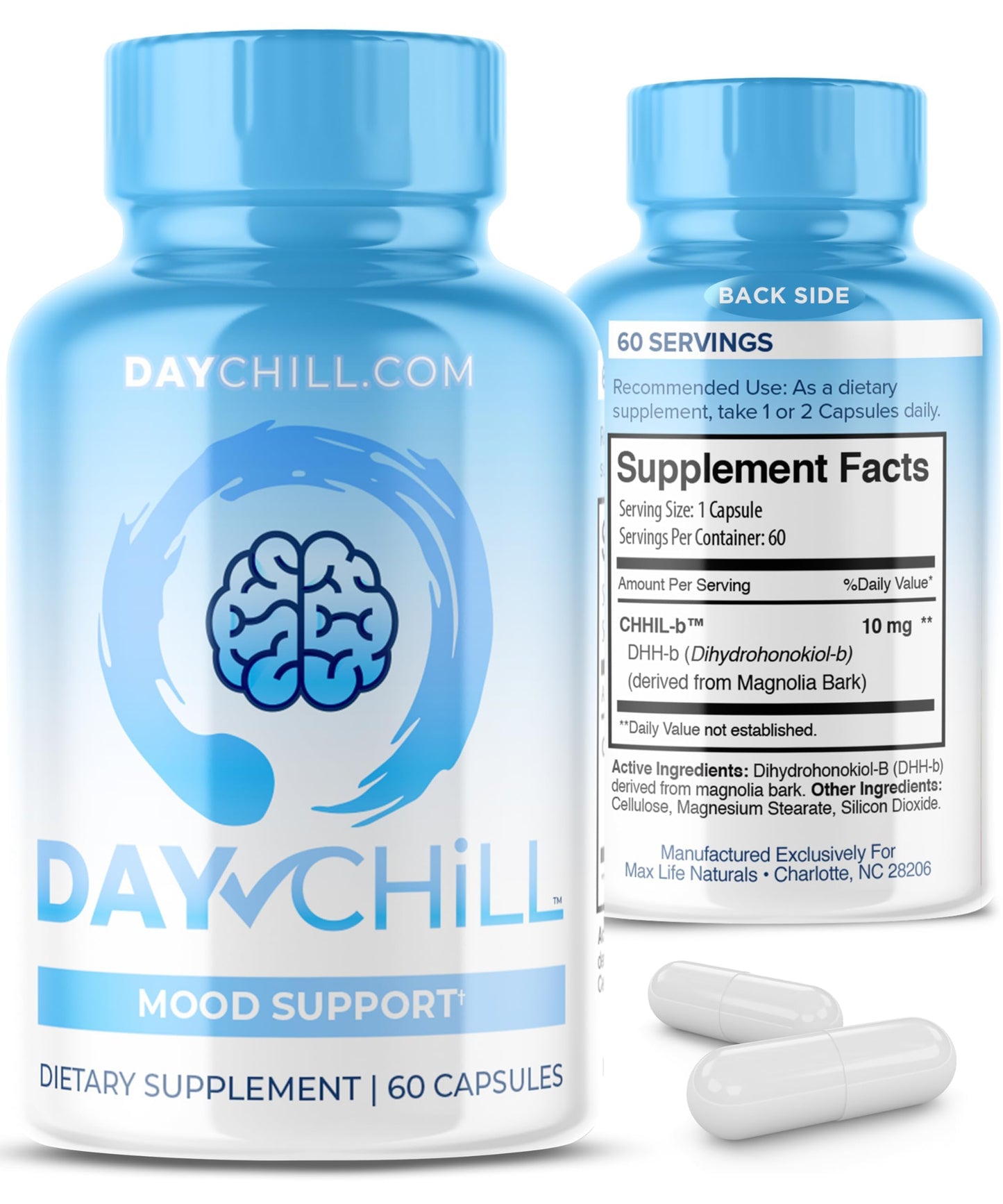 Chill Pill Mood Support – Magnolia Bark 60 Capsules | USA Formulated