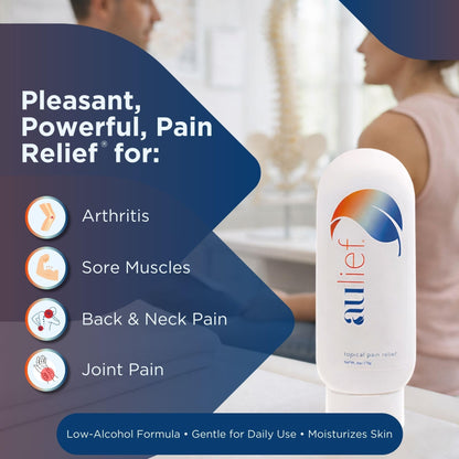 China-Gel Aulief Pain Relief Cream – Joint & Muscle Rub, Dye-Free Gel, 128 oz