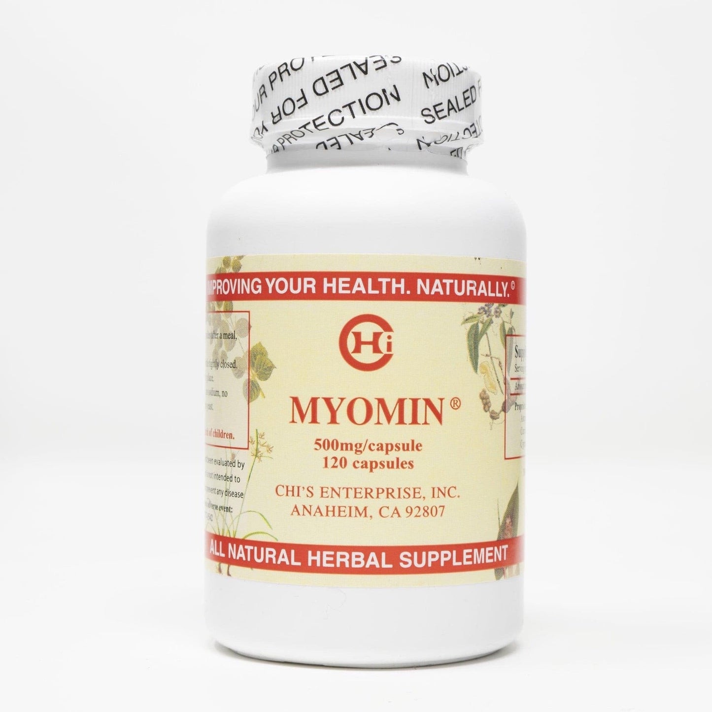Chi's Enterprise Myomin 120-Piece 500mg Capsules – Promotes Healthy Hormone Levels