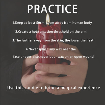 Chloefu LAN Scented Candles – Low-Temp Wax Play (2 Pack, Black & Red)