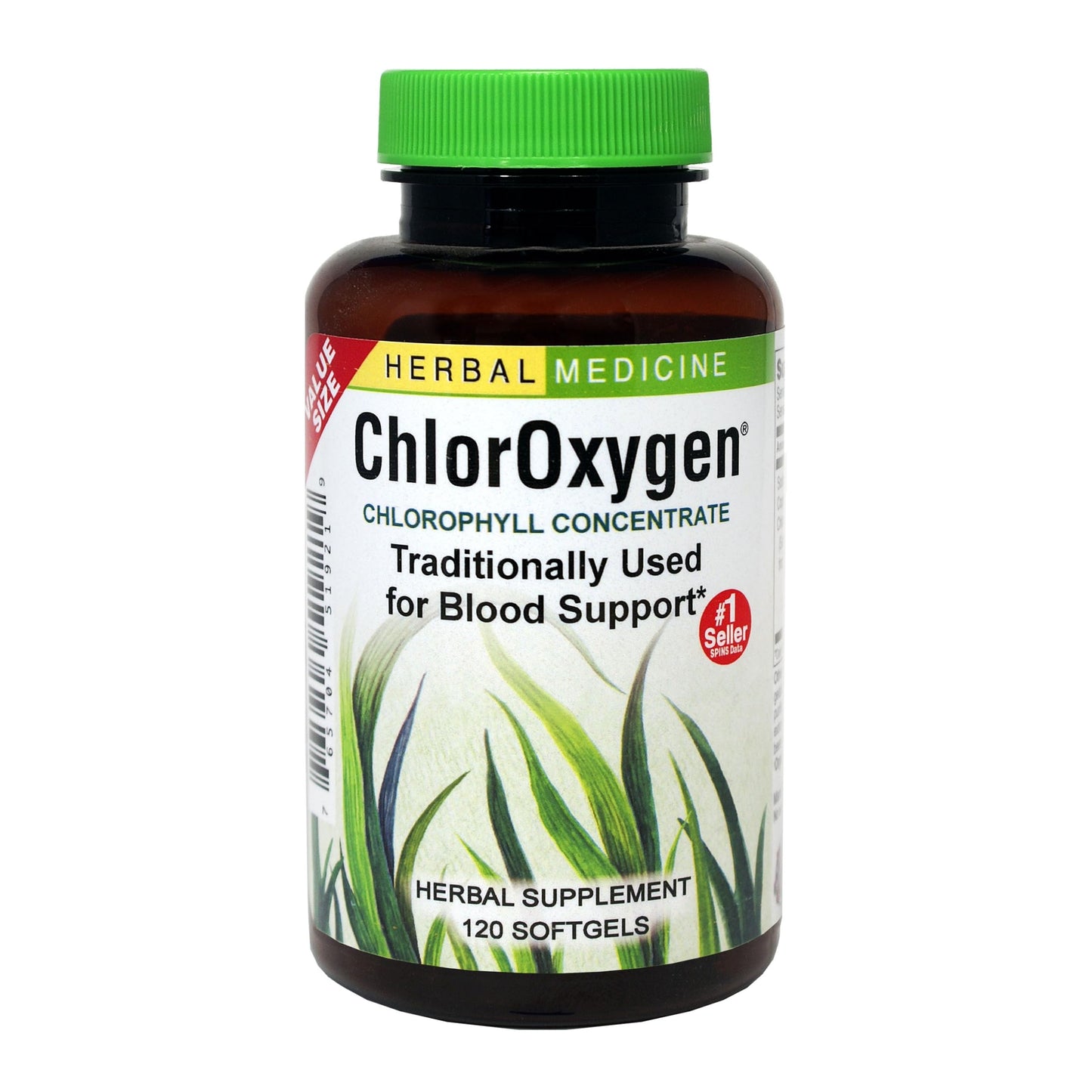 Herbs Etc. ChlorOxygen Chlorophyll Concentrate - 120 Softgels | Blood Health & Energy