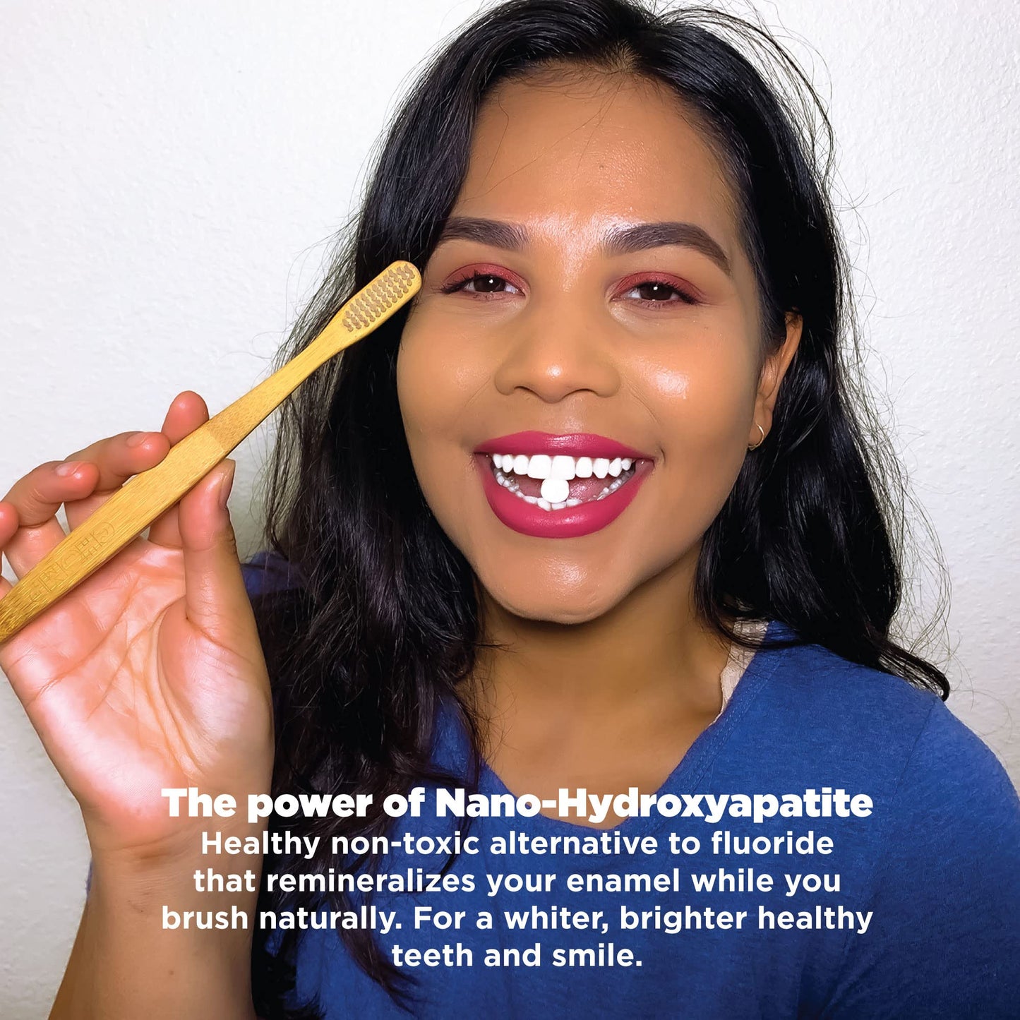 Chomp Super Whitening Toothpaste Tablets with Nano Hydroxyapatite | Fluoride Free