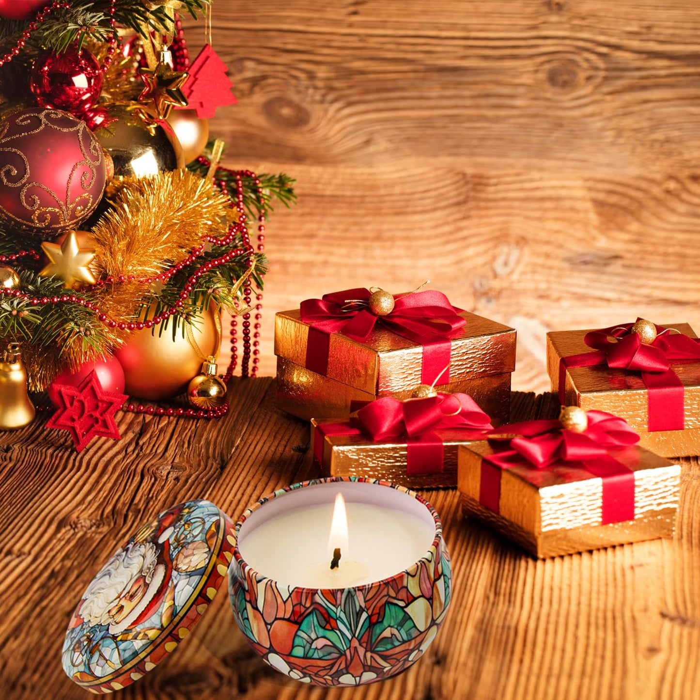12 Pack Christmas Scented Candles Gift Set – 2.5 oz Soy Wax Aromatherapy Candles for Home | Gift for Women