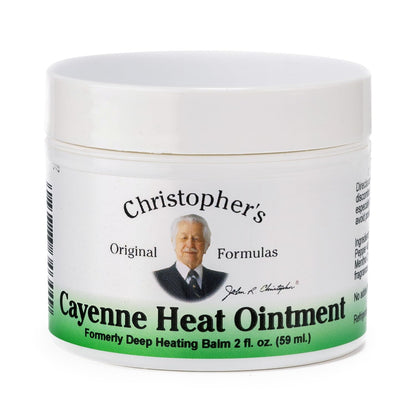 Christopher's Original Formulas Cayenne Heat Ointment - Warming Herbal Topical for Discomfort & Circulation | 2 fl oz