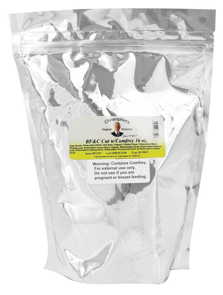 Christopher's Original Formulas BF&C Cut with Comfrey, 16 oz – Herbal Support for Bones, Flesh & Cartilage