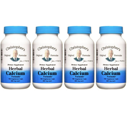 Christopher's Original Formulas Herbal Calcium - Natural Bone Support (4-Pack)
