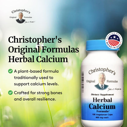 Christopher's Original Formulas Herbal Calcium - Natural Bone Support (4-Pack)