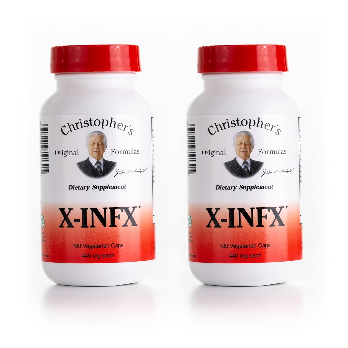Christopher's Original Formulas X-INFX Formula | Natural Immune Support | 2 Pack, 100 Caps Each