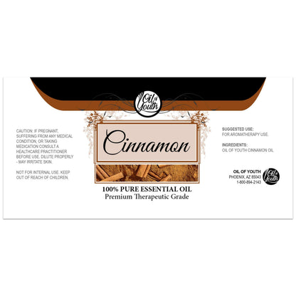 Oil of Youth Cinnamon Essential Oil 4 oz – Aromatherapy Cinnamon Oil