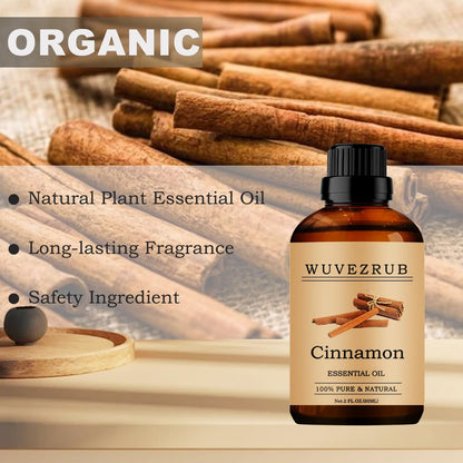 Cinnamon Essential Oil 60ml – 100% Pure & Natural for Aromatherapy Diffuser (2 Fl Oz)