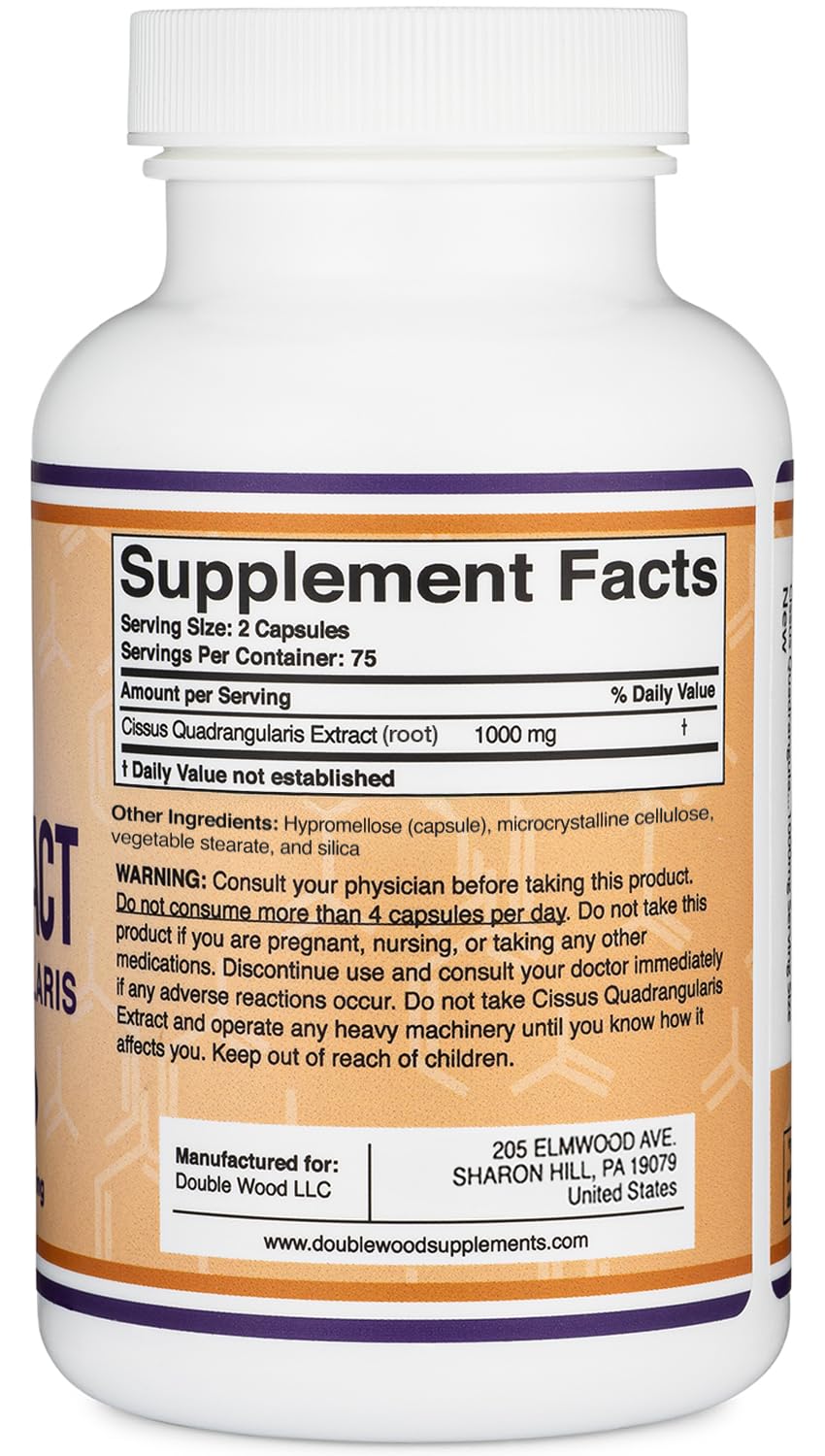 Cissus Quadrangularis Super Extract 150 Caps – Non-GMO GF