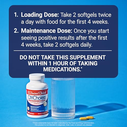 CitriCholess® Clinically Proven Cholesterol Support with Bergamonte & Vitamin C – 120 Softgels