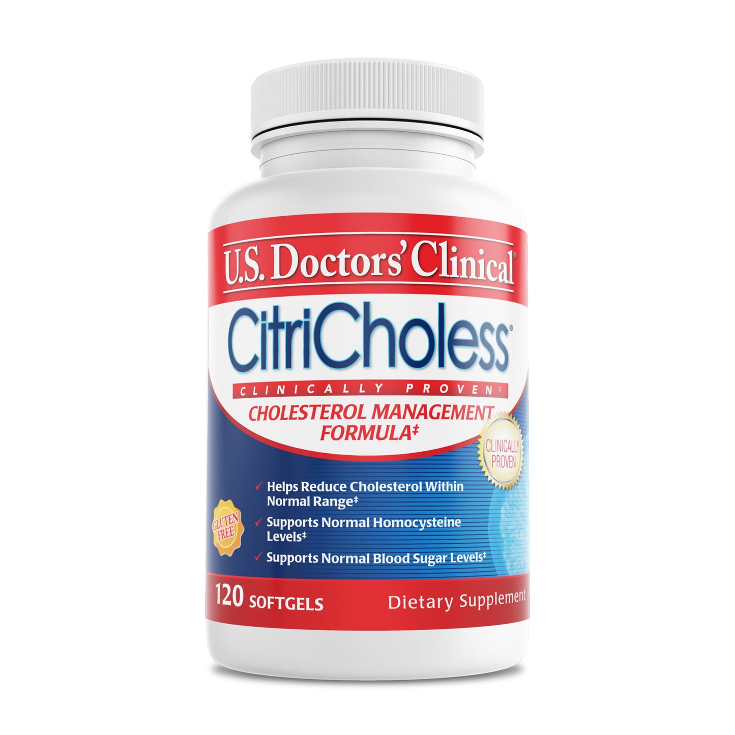 CitriCholess® Clinically Proven Cholesterol Support with Bergamonte & Vitamin C – 120 Softgels