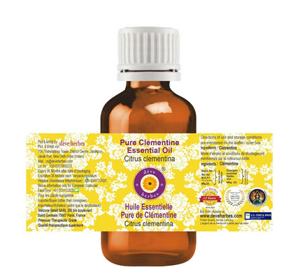 Deve Herbes Pure Clementine Essential Oil - Steam Distilled 15ml