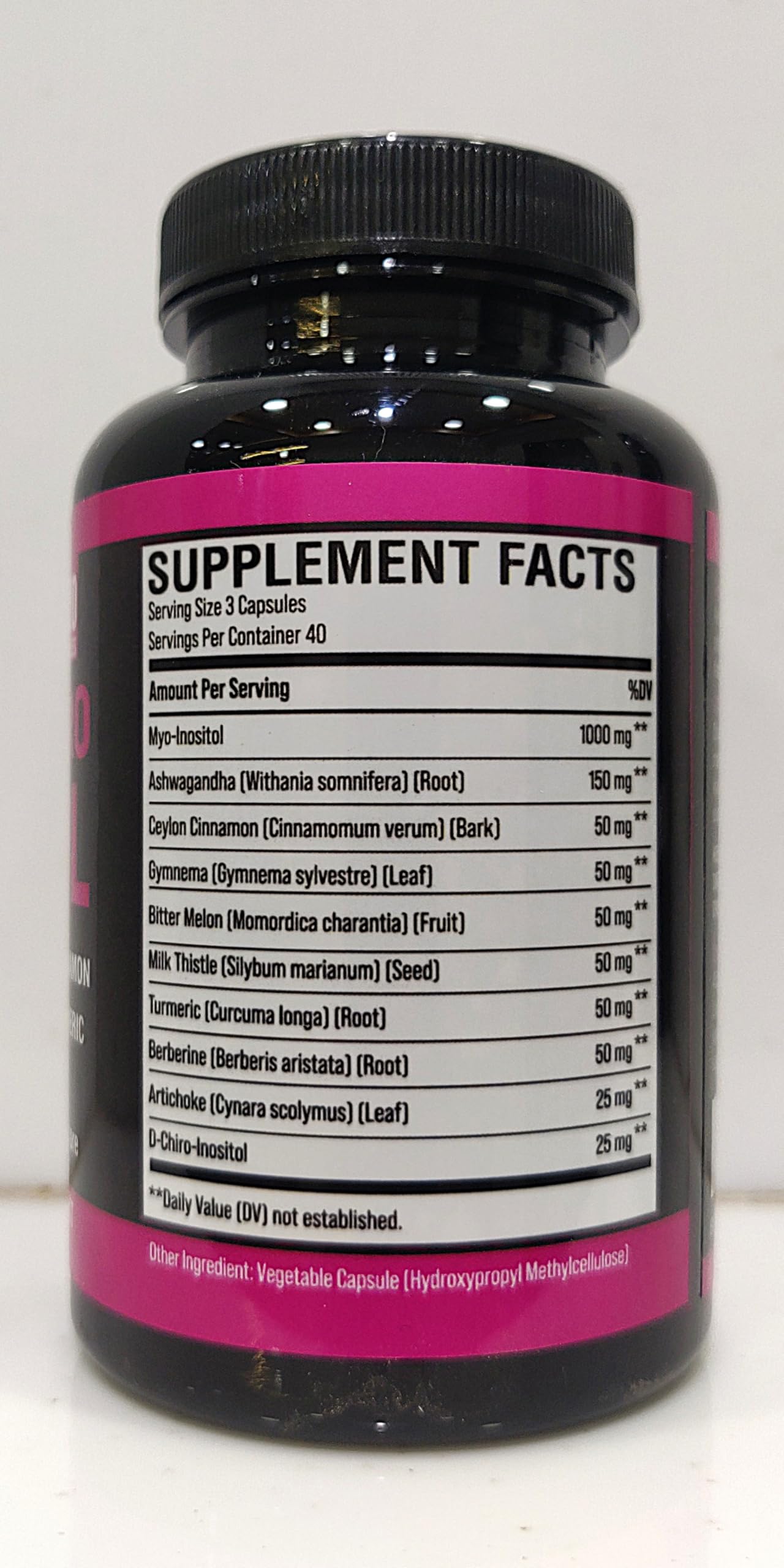 CIVIMUNA Inositol Supplement – Myo-Inositol & D-Chiro-Inositol with Ashwagandha, Cinnamon, Berberine – 120 Capsules