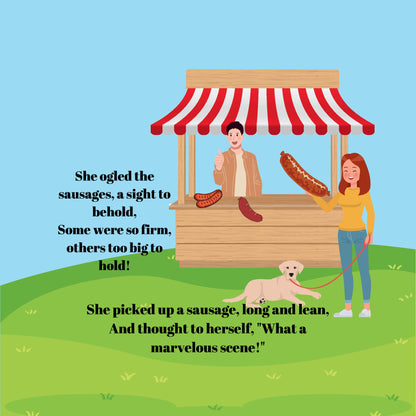 Claire Goes To The Sausage Market – Adult Humour Paperback Book