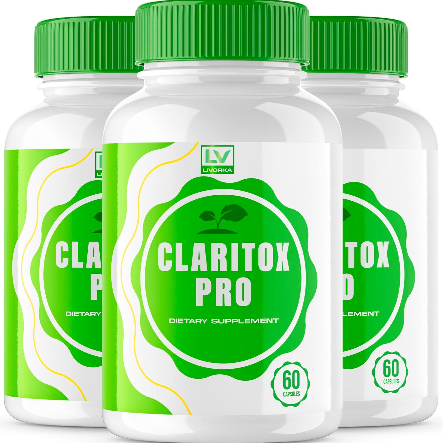 (3 Pack) Claritox Pro – Advanced Pill Formula Capsule Support (180 Capsules, 3 Months)