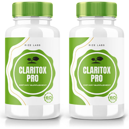 Rize Labs Claritox Pro Capsules 2 Pack - Vertigo Support | 120 Capsules