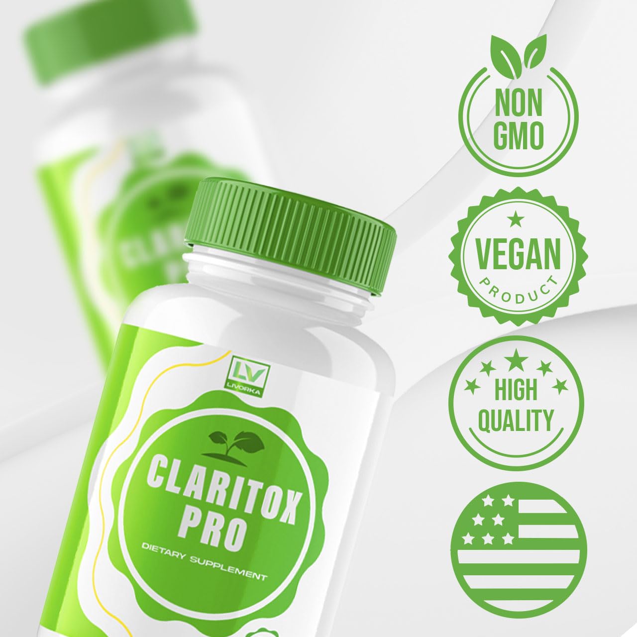 (2 Pack) Claritox Pro – Advanced Capsule Support, 120 Capsules